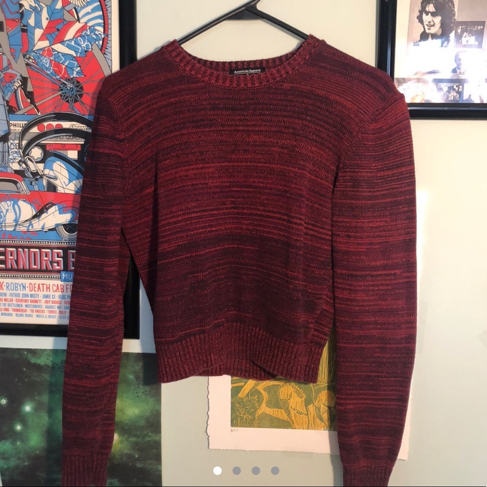 american apparel cropped sweater
